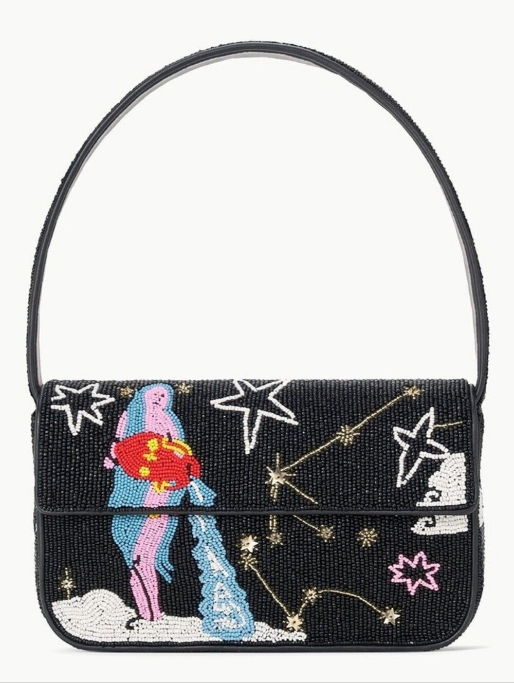 NWT STAUD TOMMY ZODIAC SIGN AQUARIUS BAG